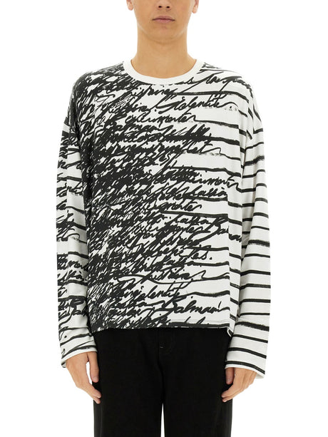 BALMAIN Love Letter Graphic T-Shirt - Size L