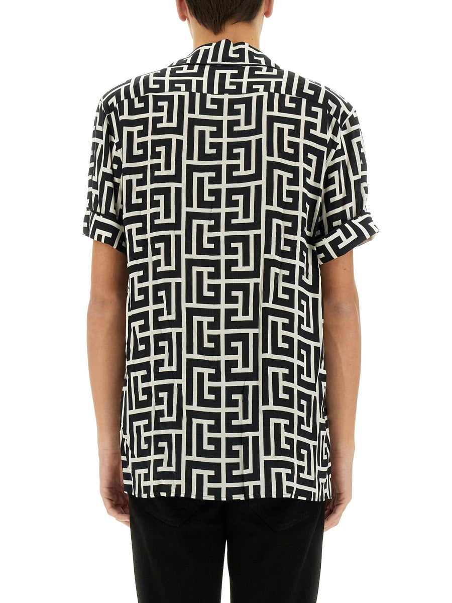 BALMAIN Monogram Shirt - Size 48