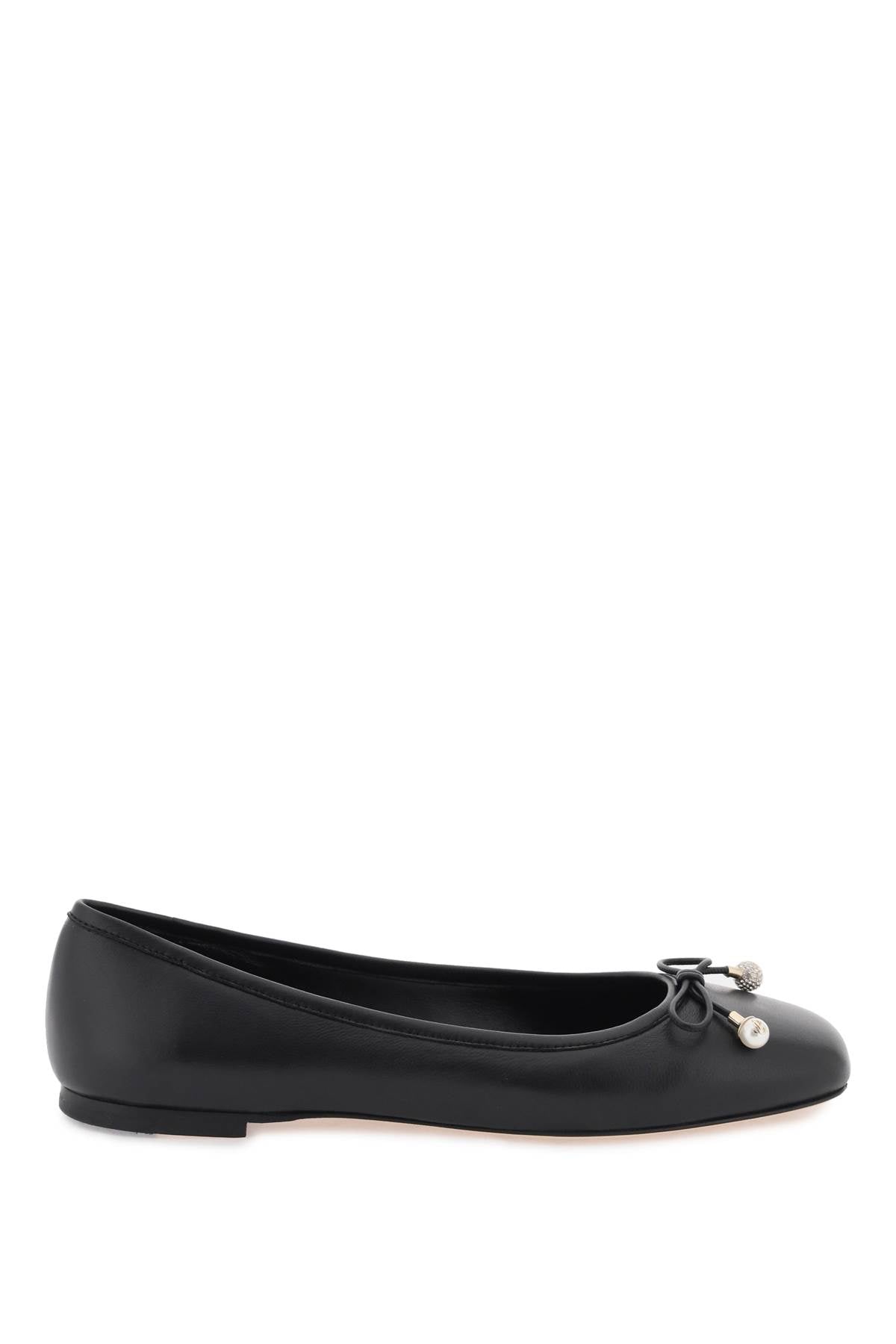 JIMMY CHOO Elegant Black Ballerina Flats for Women - SS24 Collection