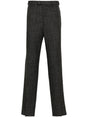 EMPORIO ARMANI Stylish Grey Wool Trousers for Men