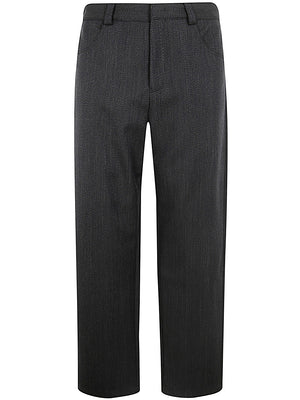 EMPORIO ARMANI Men's Wool Blend Tailored Trousers