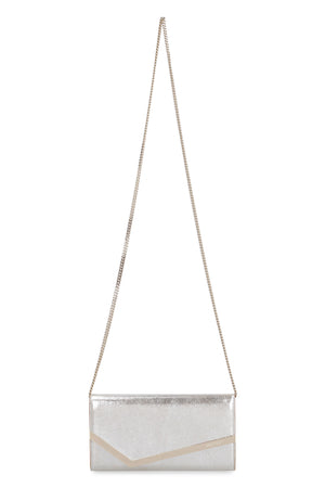 JIMMY CHOO EMMIE Metallic Leather Tote