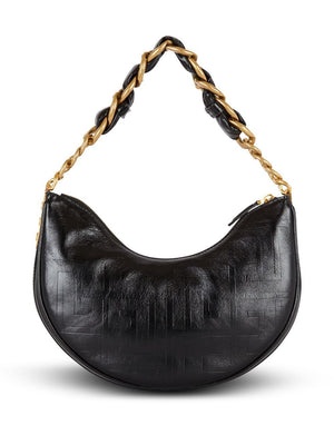 BALMAIN Soft Moon Mini Handbag - Crinkled Leather