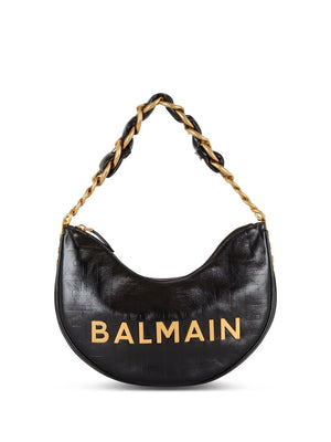 BALMAIN Soft Moon Mini Handbag - Crinkled Leather