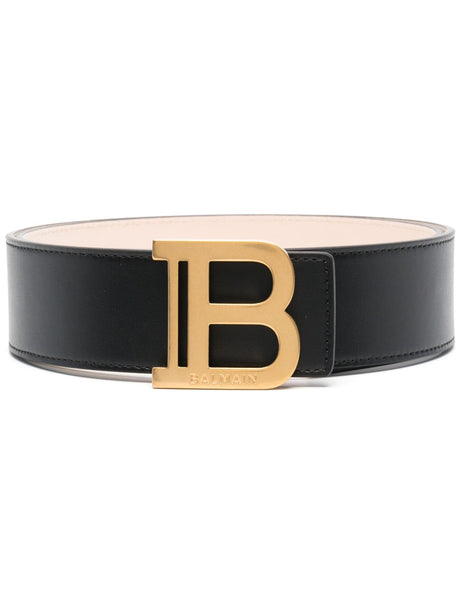 BALMAIN Leather 4CM Belt for Women