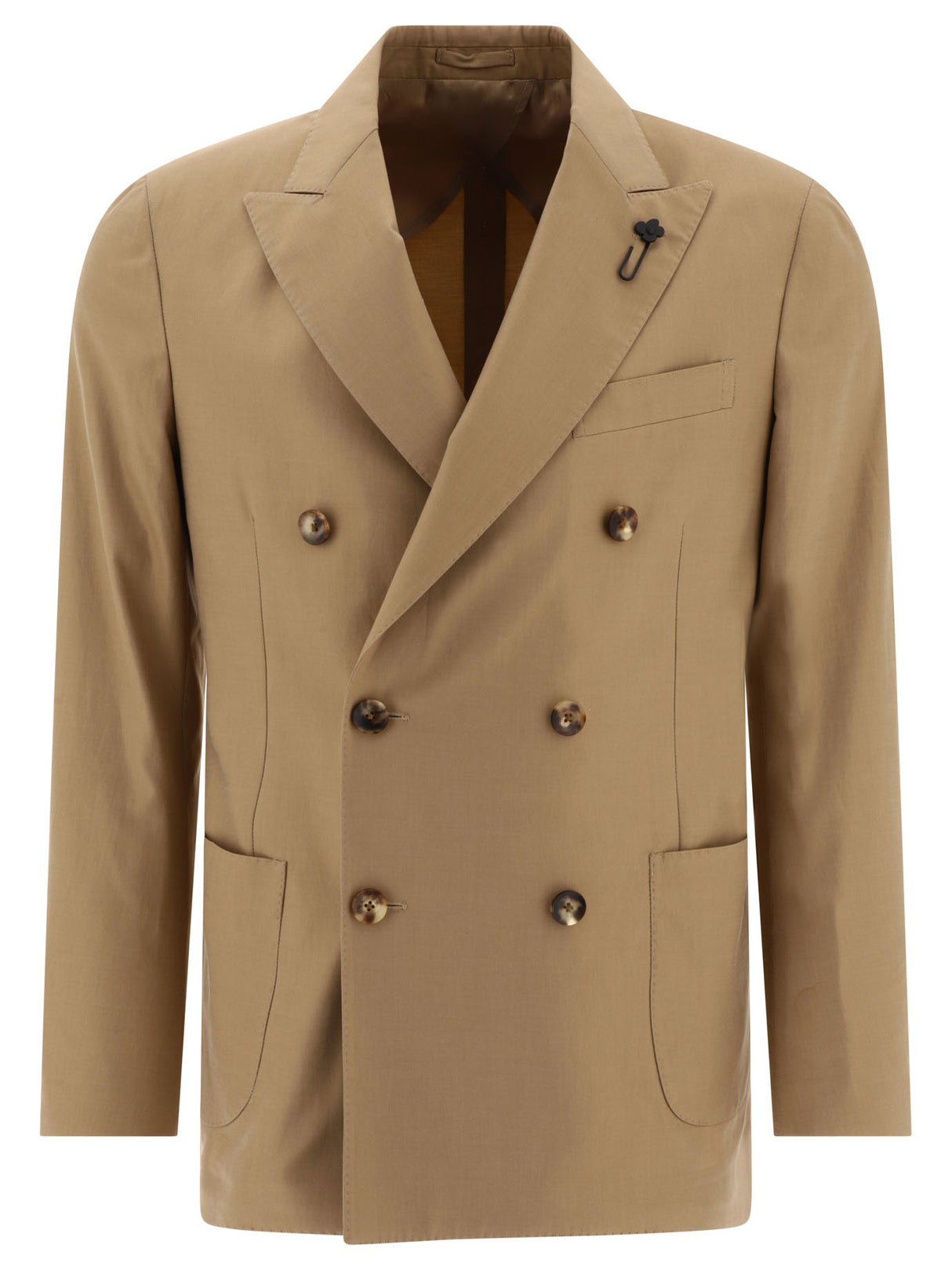 LARDINI Men's Beige 24SS Jacket - Stylish and Functional