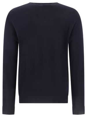 LARDINI Navy Wool-Blend Sweater for Men - SS24 Collection