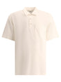 LARDINI Men's 24SS White Tunic Polo Shirt