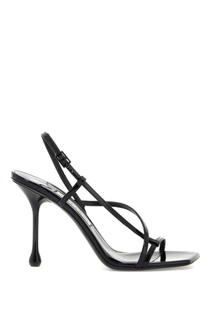 JIMMY CHOO Sculptural Sandals with Graphic Drop Heel for Women