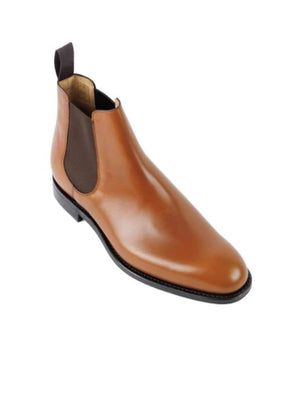 CHURCH'S Men's Ankle Height Chelsea Boots with Polished Finish