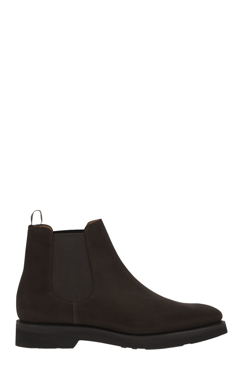 CHURCH'S Elegant Suede Leather Chelsea Boots