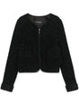 EMPORIO ARMANI Lurex Detail Jacket with Sequin Embellishment