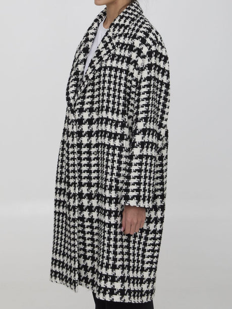 DOLCE & GABBANA Oversized Houndstooth Jacket for Women - FW24