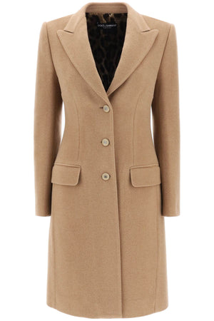 DOLCE & GABBANA Luxurious Wool Coat for Women in M0179 Color - FW23 Collection