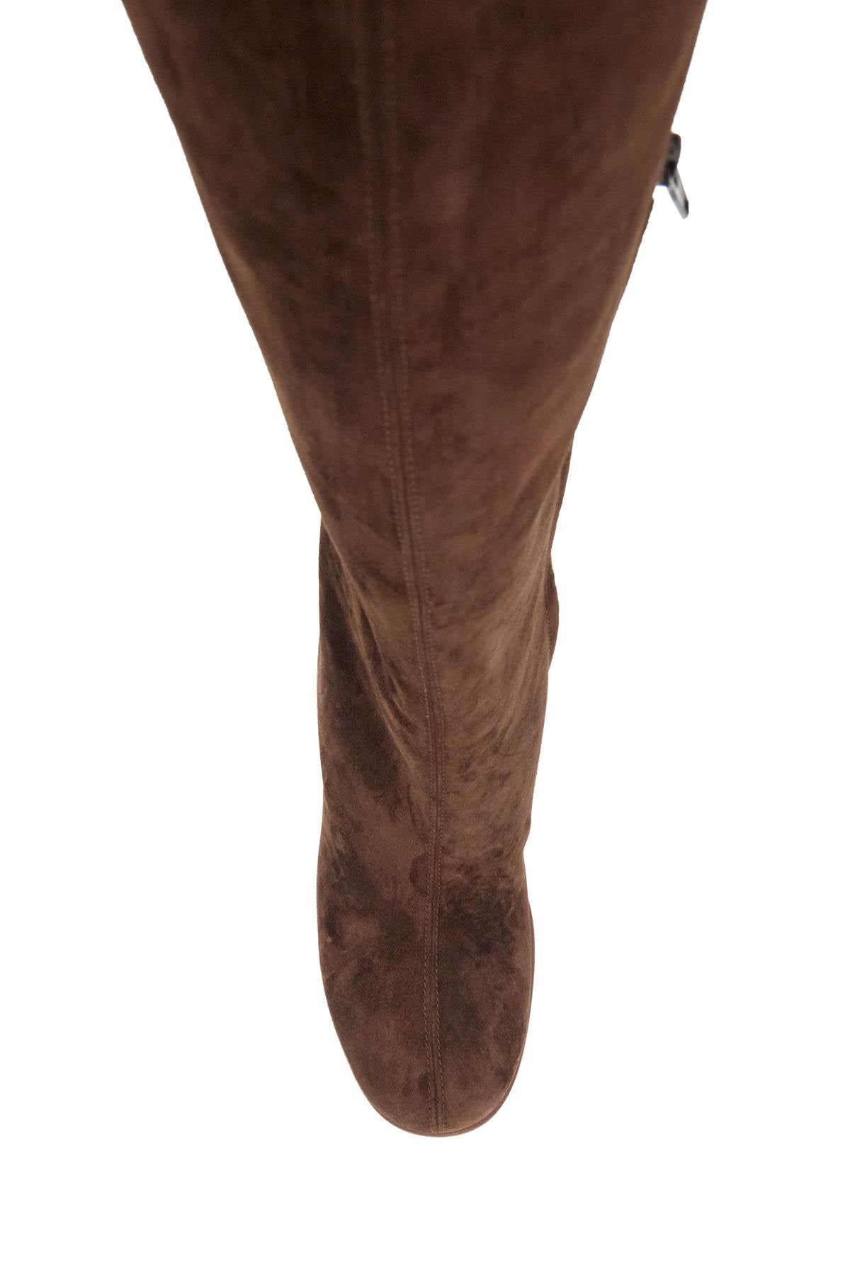 KHAITE Knee-High Suede Leather Boots