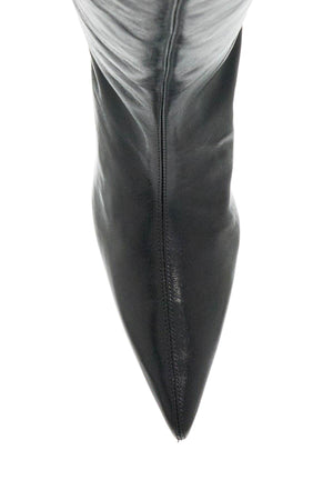 KHAITE Women's Thigh-High Glossy Leather Boots