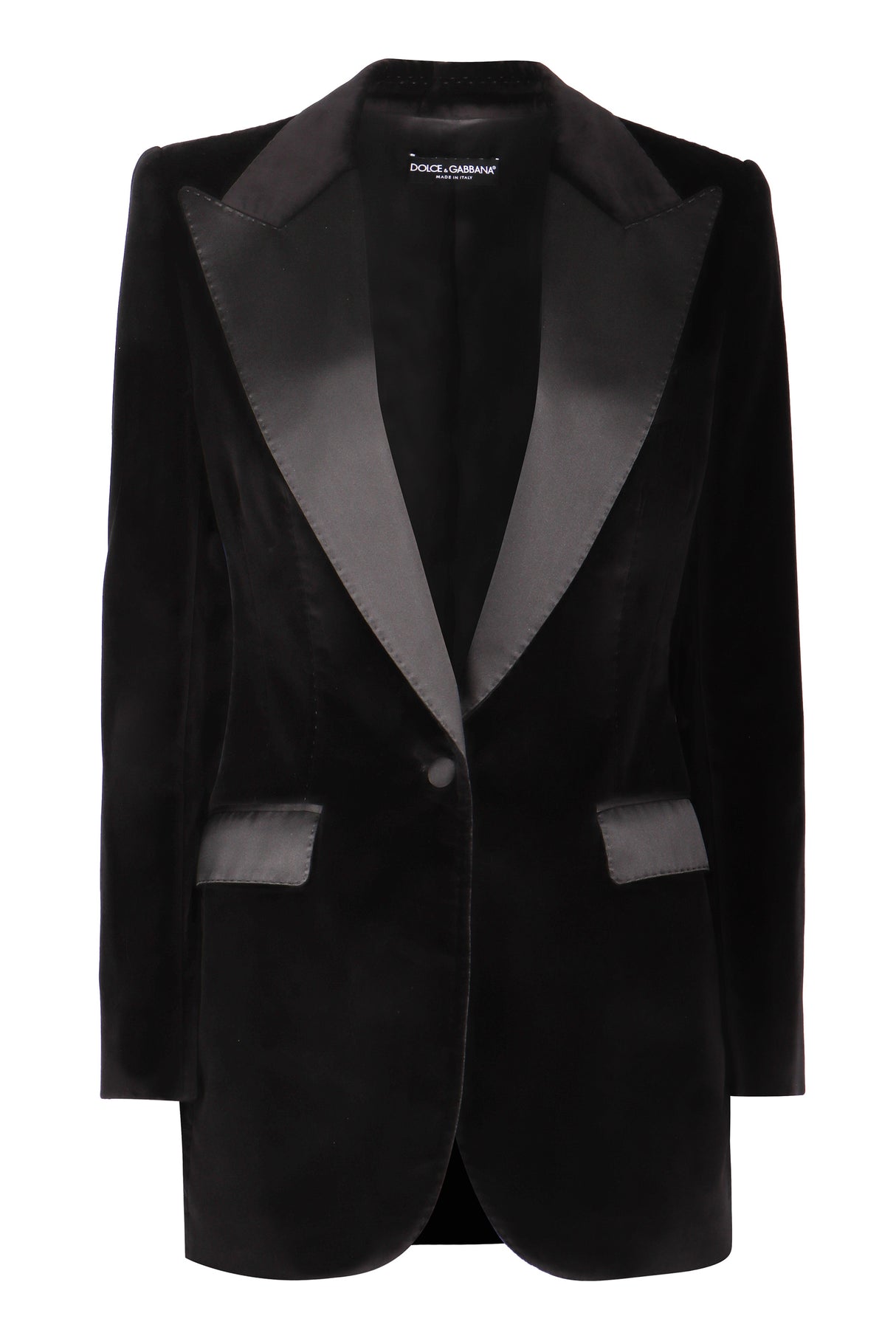 DOLCE & GABBANA Elegant Single-Breasted Velvet Jacket for Women