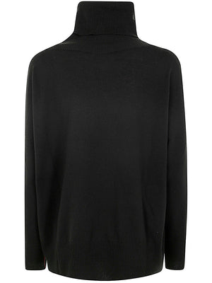 LIVIANA CONTI Luxe Large Round Neck Sweater for Women