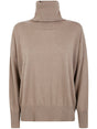 LIVIANA CONTI Luxe Large Round Neck Sweater for Women