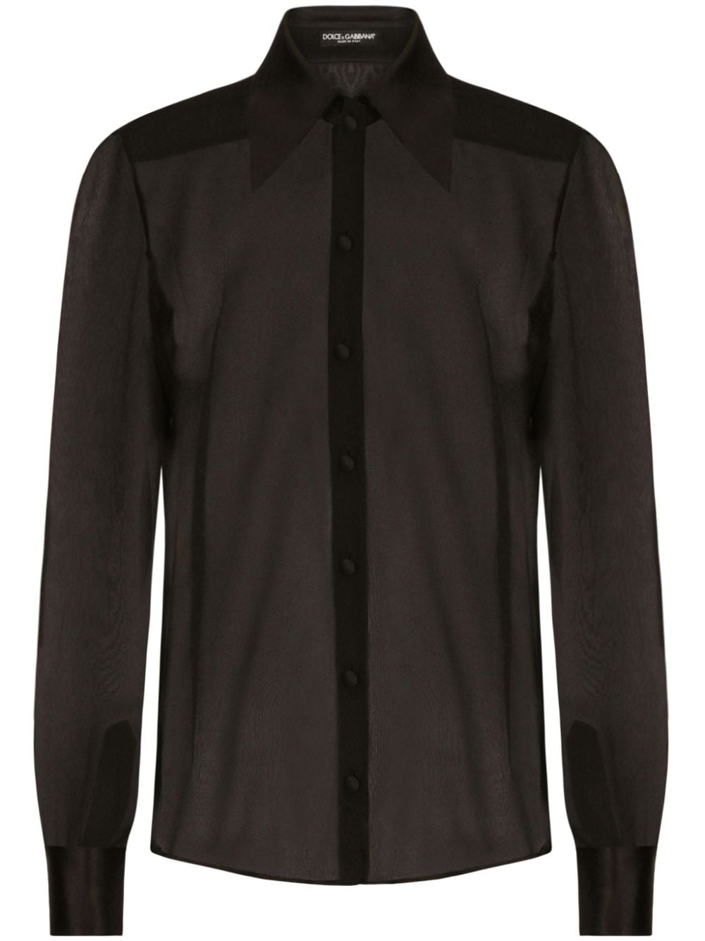 Semi-Sheer Mesh Shirt for Women by Dolce & Gabbana