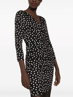 DOLCE & GABBANA Black and White Polka Dot Vest for Women - SS24 Collection