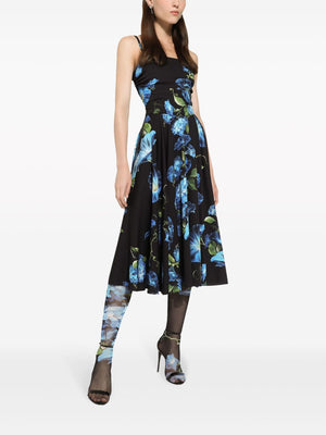 DOLCE & GABBANA Campanule Floral Mid Skirt