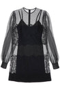 DOLCE & GABBANA Mini Light Knit and Lace Dress