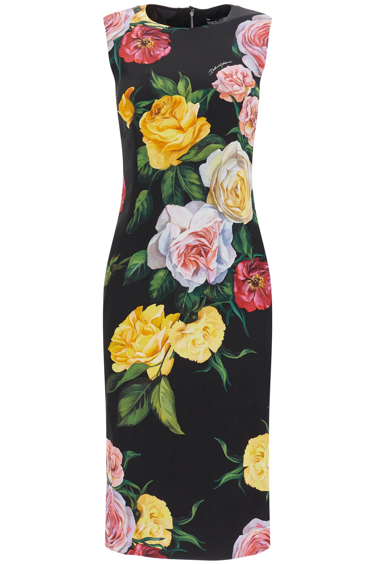 DOLCE & GABBANA Elegant Floral Silk Mini Dress