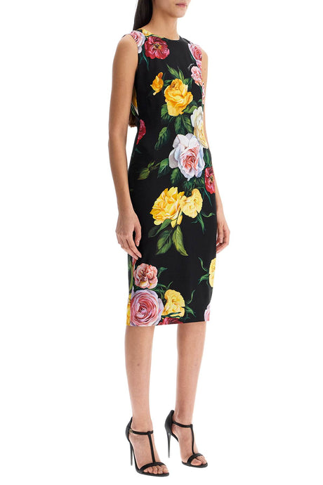 DOLCE & GABBANA Elegant Floral Silk Mini Dress