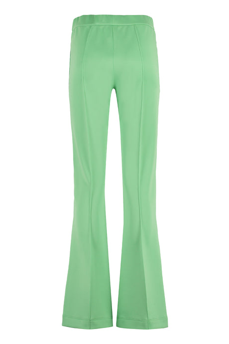 FENDI Green Logoed Side Stripes Track Pants for Women