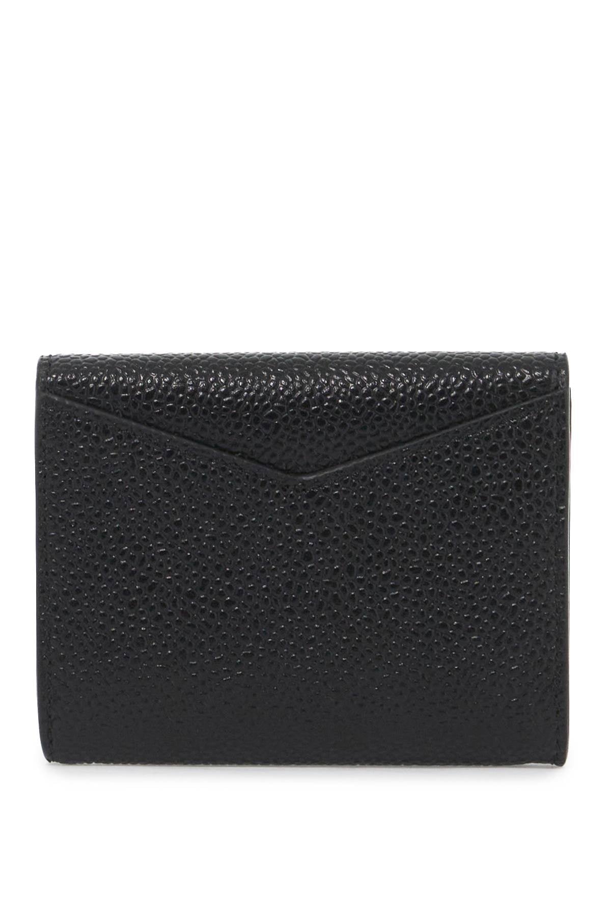 THOM BROWNE Chic Pebble Leather Envelope Card Holder