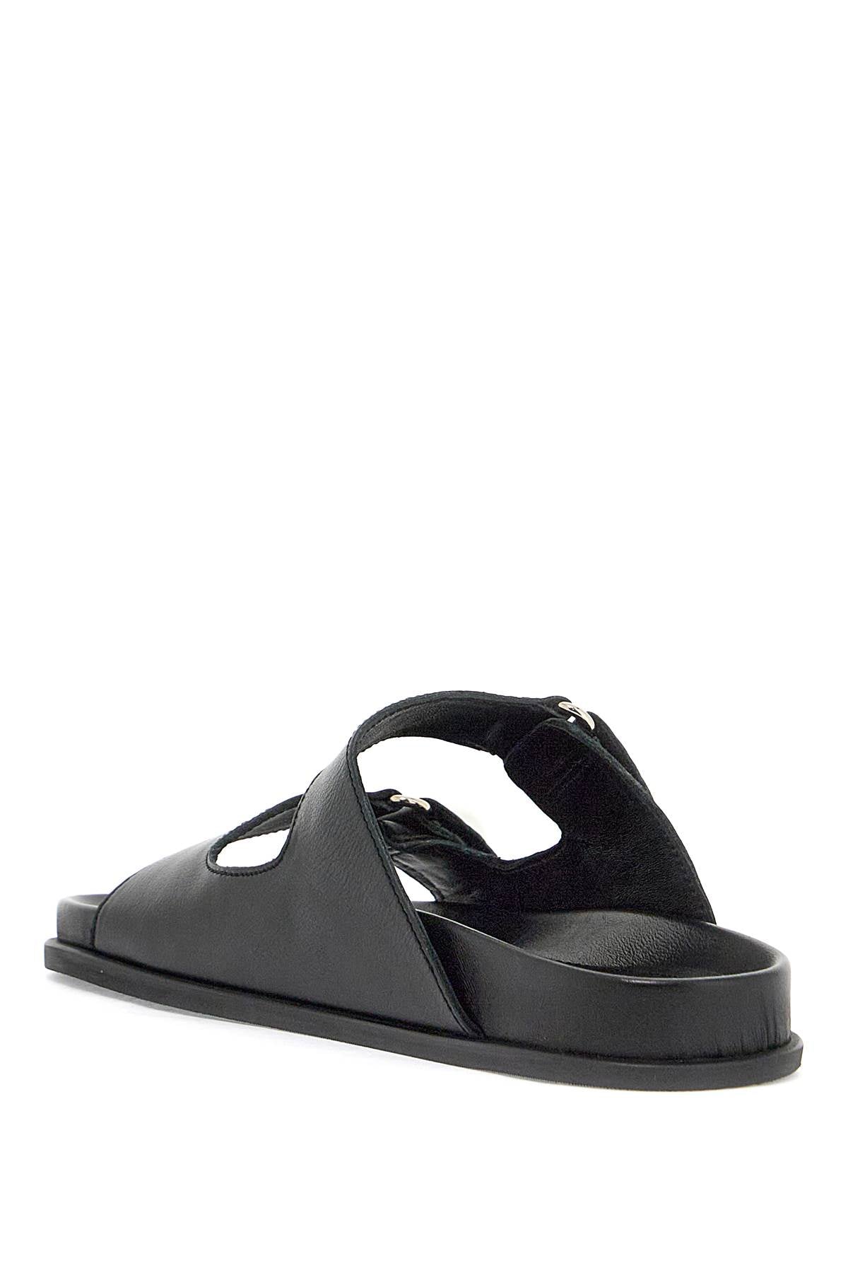 JIMMY CHOO Black Fayence Slide Sandals for Women