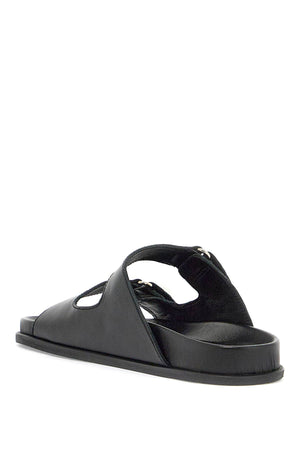 JIMMY CHOO Black Fayence Slide Sandals for Women