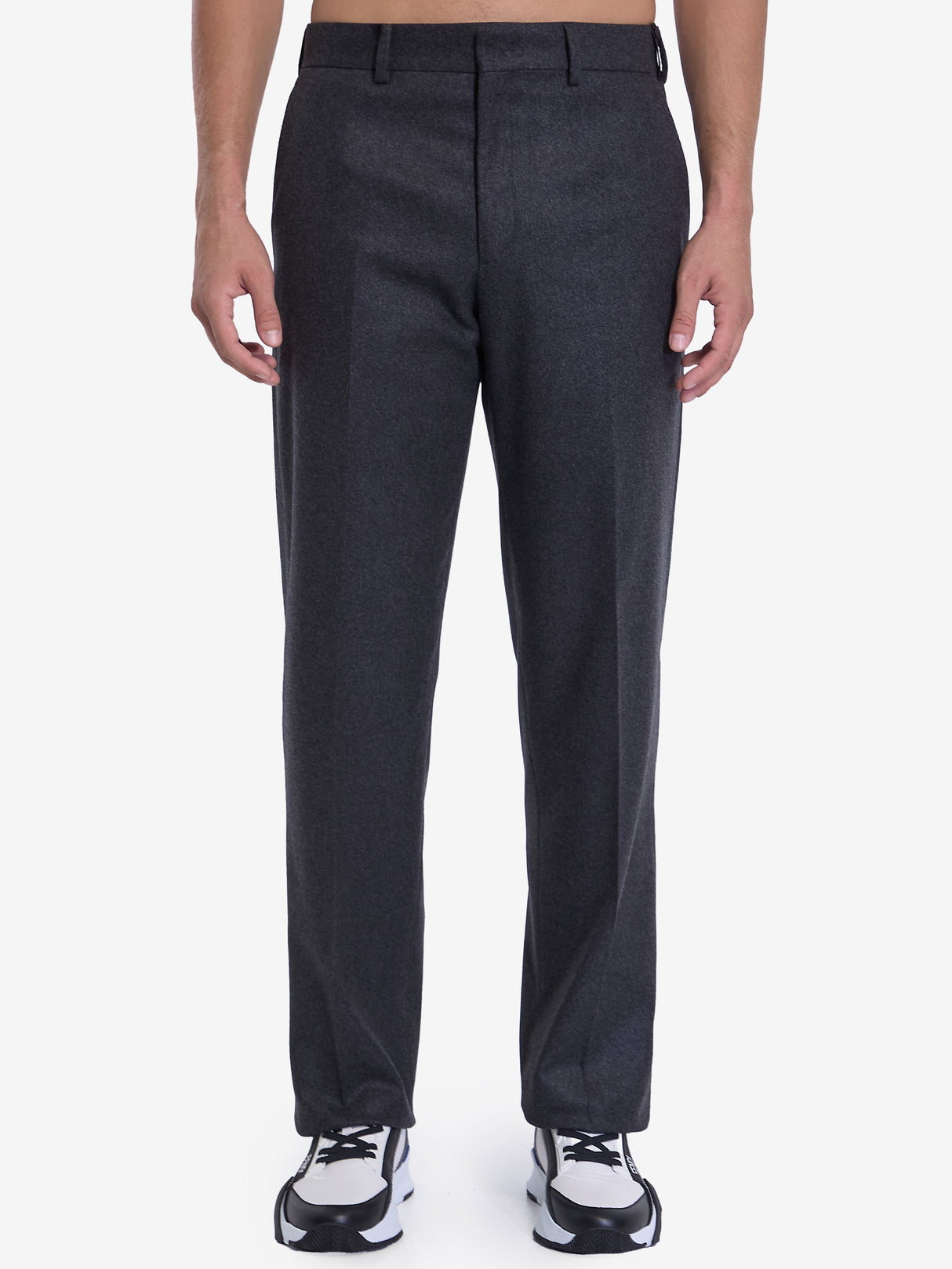 FENDI Luxury Cashmere Trousers for Men - Regular Fit