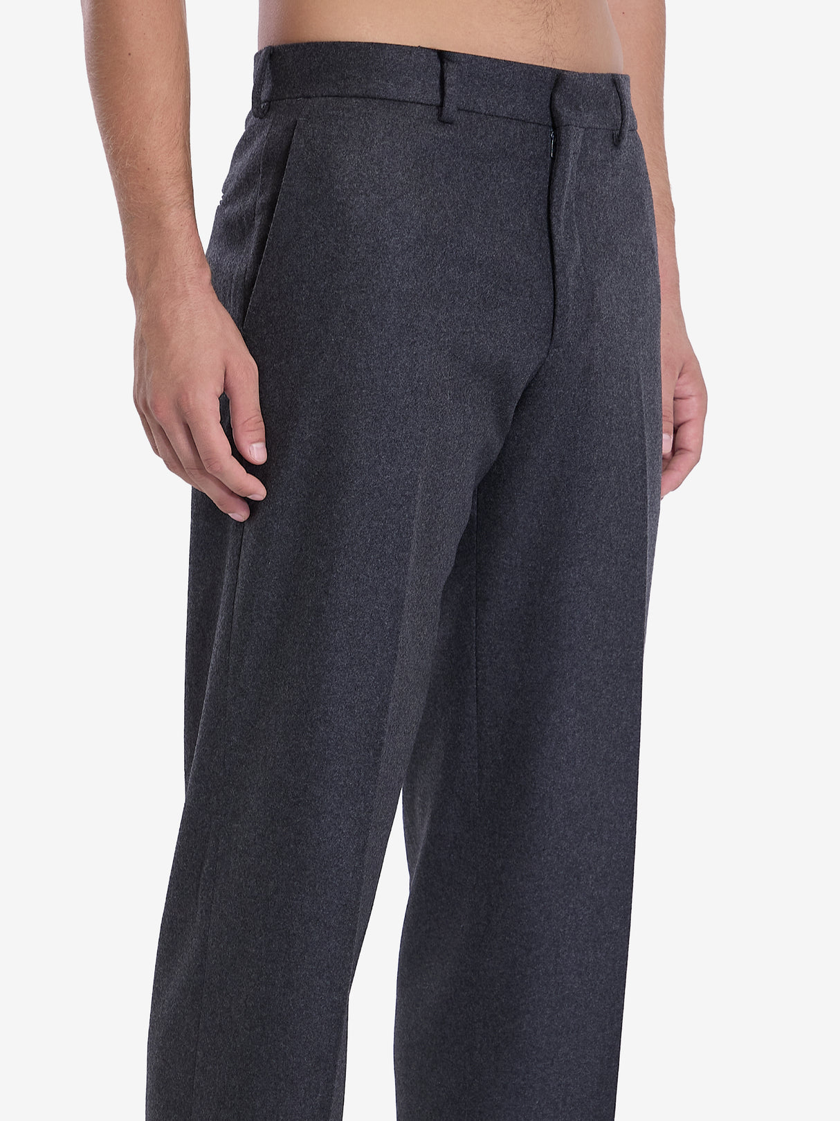 FENDI Luxury Cashmere Trousers for Men - Regular Fit