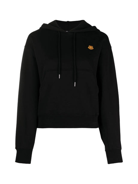 KENZO Boxy Hoodie with Iconic Tiger Crest Design for Women