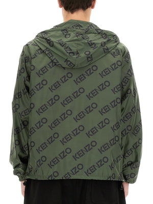 KENZO Monogram Jacket with Hooded Neck for Men