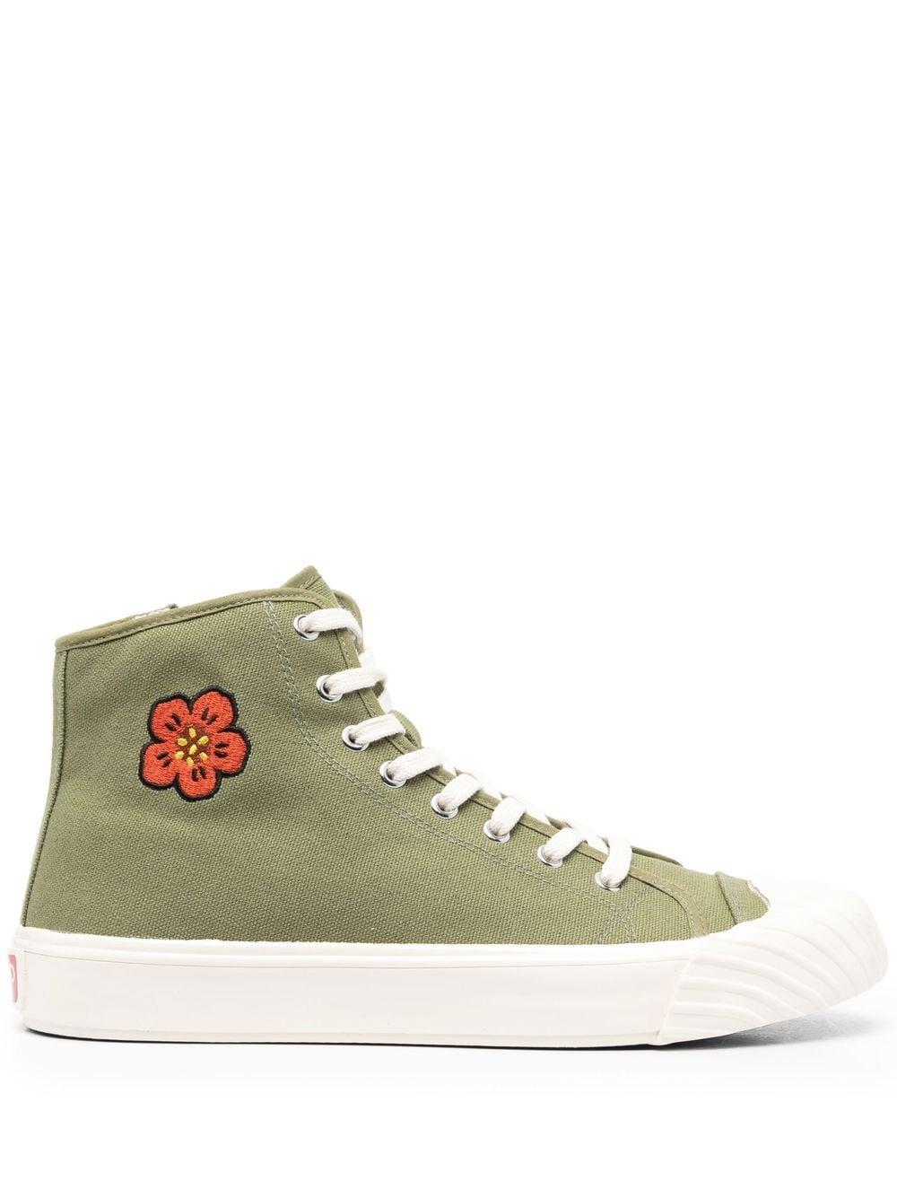 KENZO Men's Khaki High Top Sneakers - SS23 Collection