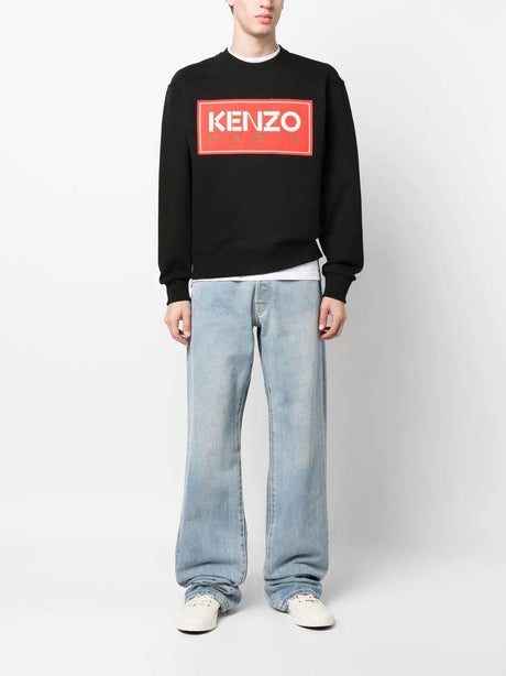 KENZO Men's Classic Black Sweatshirt for FW23