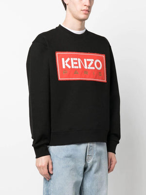 KENZO Men's Classic Black Sweatshirt for FW23