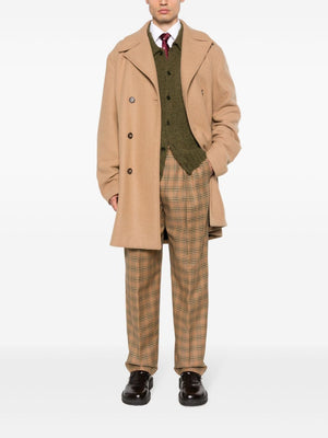 KENZO Sophisticated Tailored Pants in Dark Camel for Men - SS24 Collection