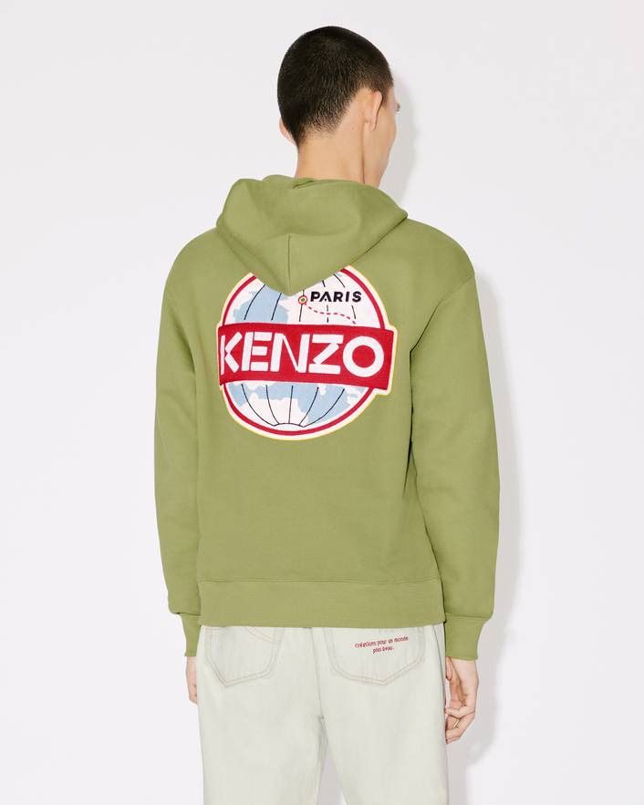 KENZO Sage Green Hoodie for Men - SS24 Collection