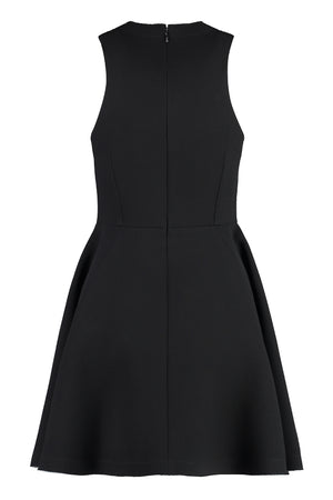 AMI PARIS Elegant Flared Mini Dress with Raw Hem