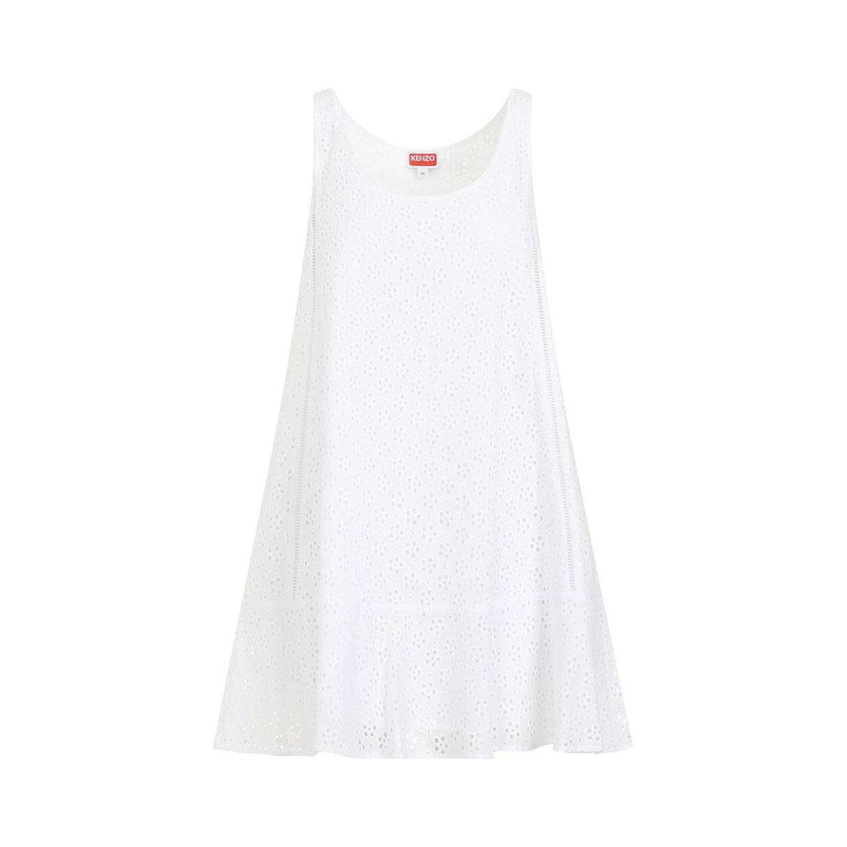 KENZO Anglaise Mini Dress in White for Women