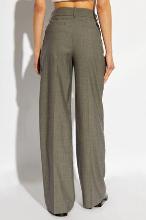 KENZO Luxurious Wide-Leg Wool Blend Pants