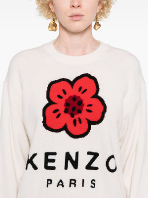 KENZO Wool Flower Knit Sweater - Regular Fit