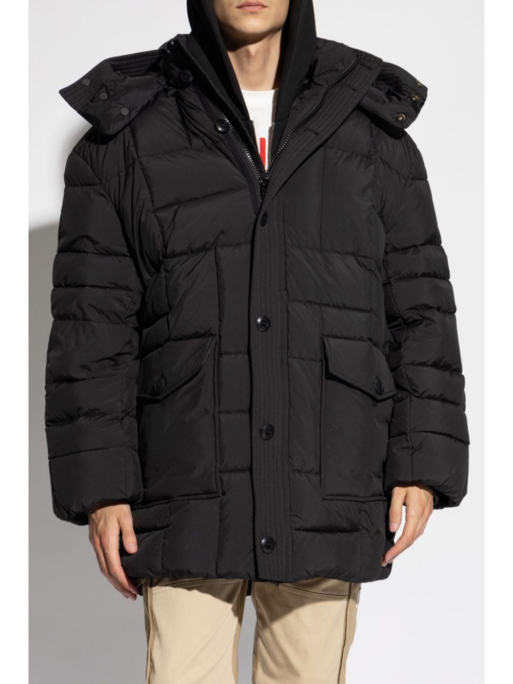 KENZO Padded Down Jacket with Slouchy Hood for Men - FW24