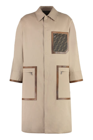 FENDI Brown Reversible Trench Jacket for Men