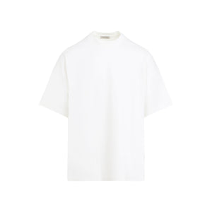 FEAR OF GOD Oversized Crew Neck T-Shirt with Leather Logo - Size L