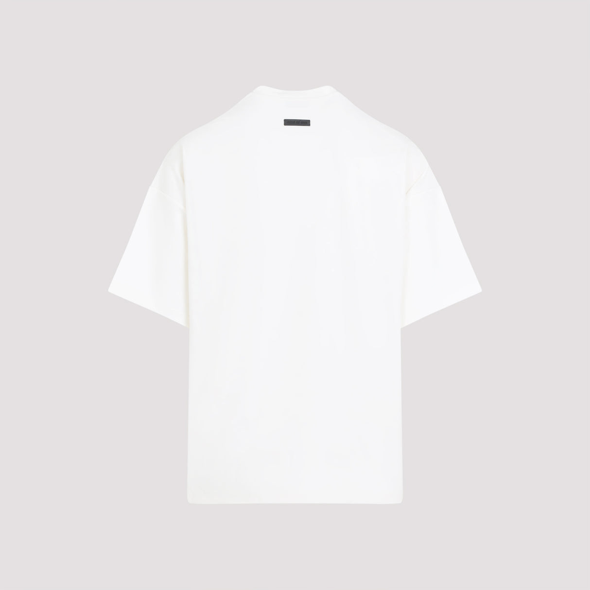 FEAR OF GOD Oversized Crew Neck T-Shirt with Leather Logo - Size L